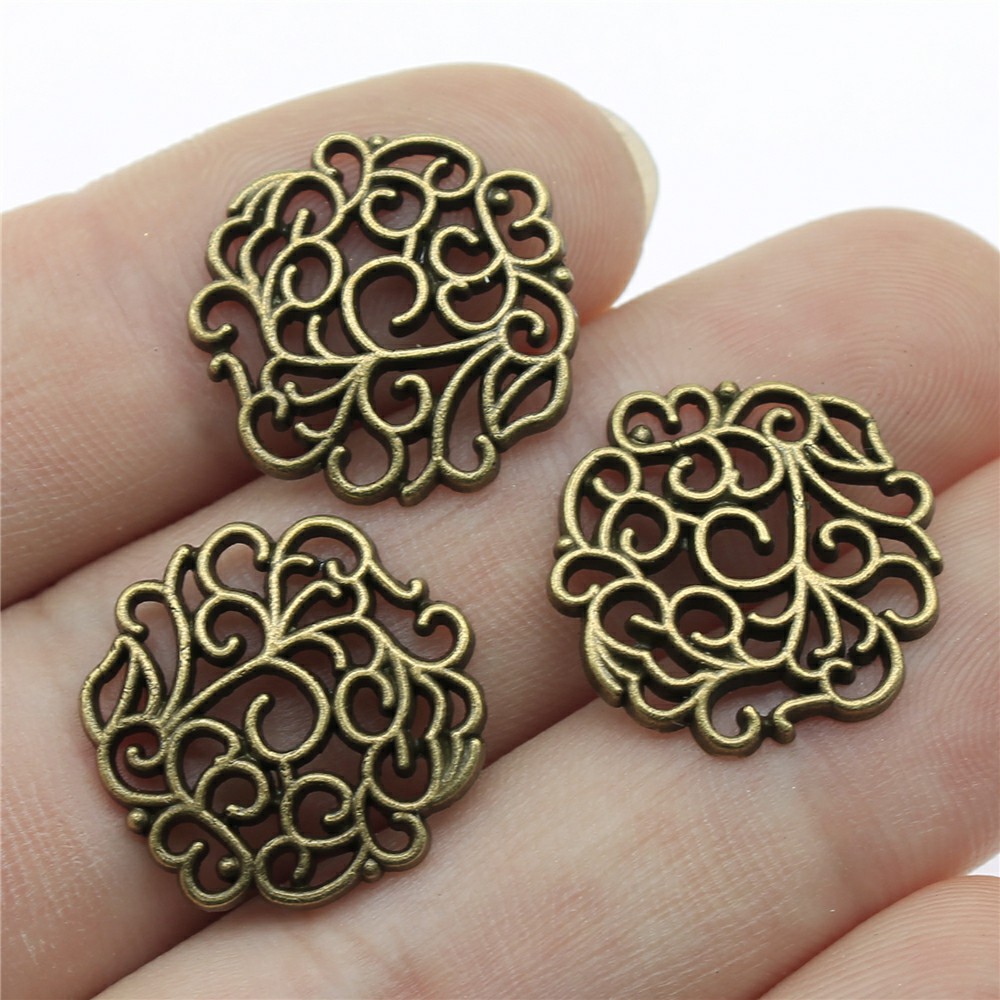 Vintage Fashion Theme - 10pcs 18x18mm 2 Colors Antique Silver