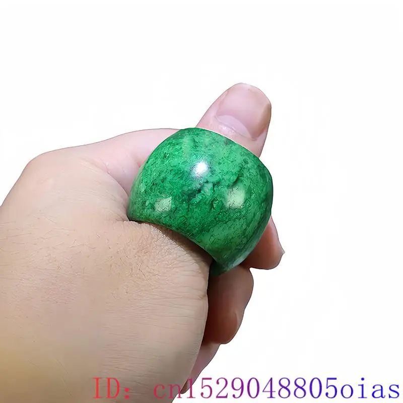 22mm Green Real Jade Rings for - огляд і ціна Vintage Fashion Rings
