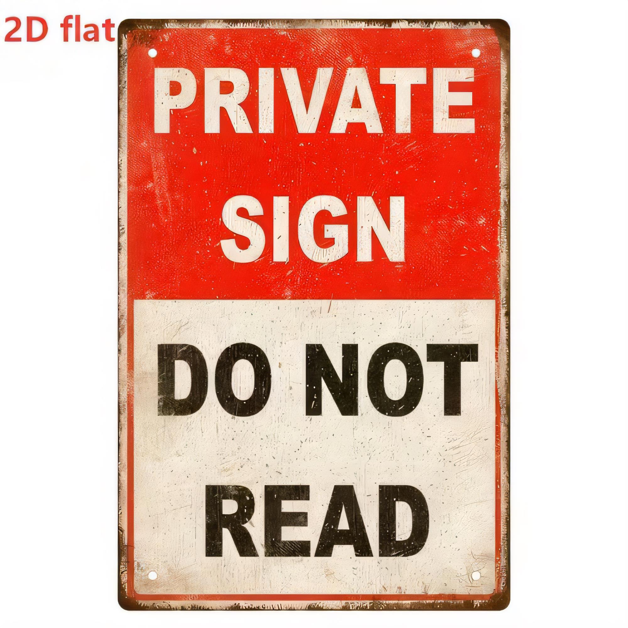 Tin Sign Private Sign Do Not R - огляд і ціна Vintage Fashion Posters