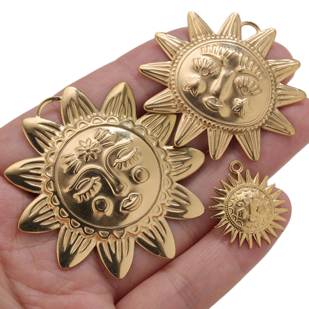 5pcs PVD Gold Charms Stainless - огляд і ціна Vintage Fashion Theme