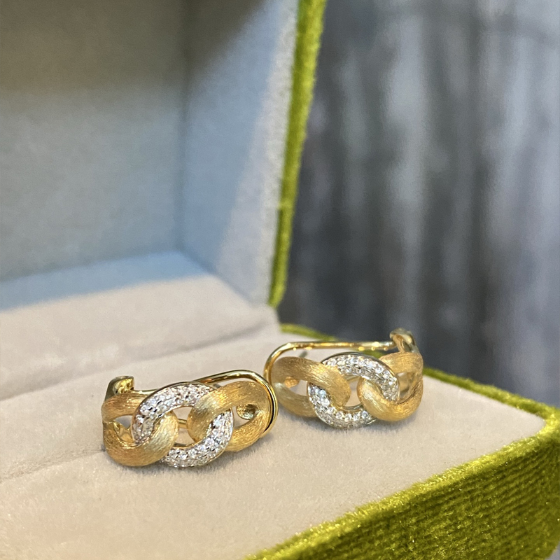 Aazuo 18K Yellow Gold Real Dia - огляд і ціна Vintage Fashion Rings
