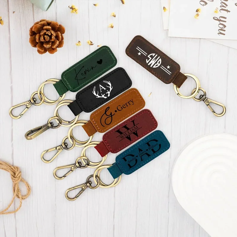 Laser Custom Logo Leather Keyc - огляд і ціна Vintage Fashion Rings