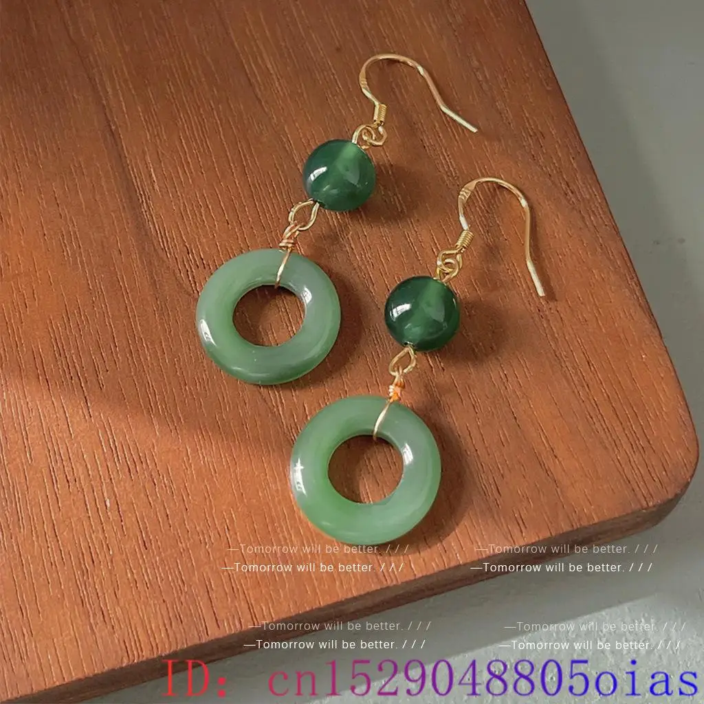 Green Real Jade Ring Earrings  - огляд і ціна Vintage Fashion Rings