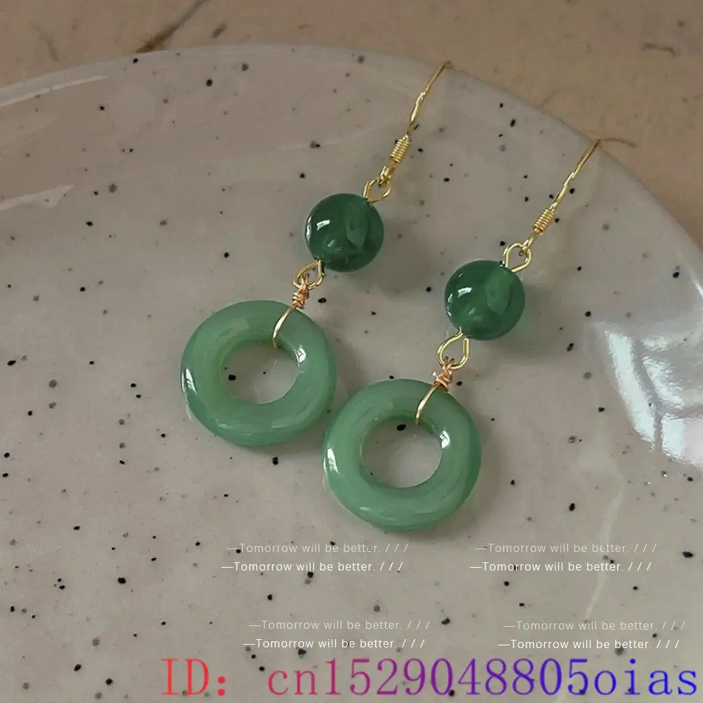 Green Real Jade Ring Earrings  - огляд і ціна Vintage Fashion Rings