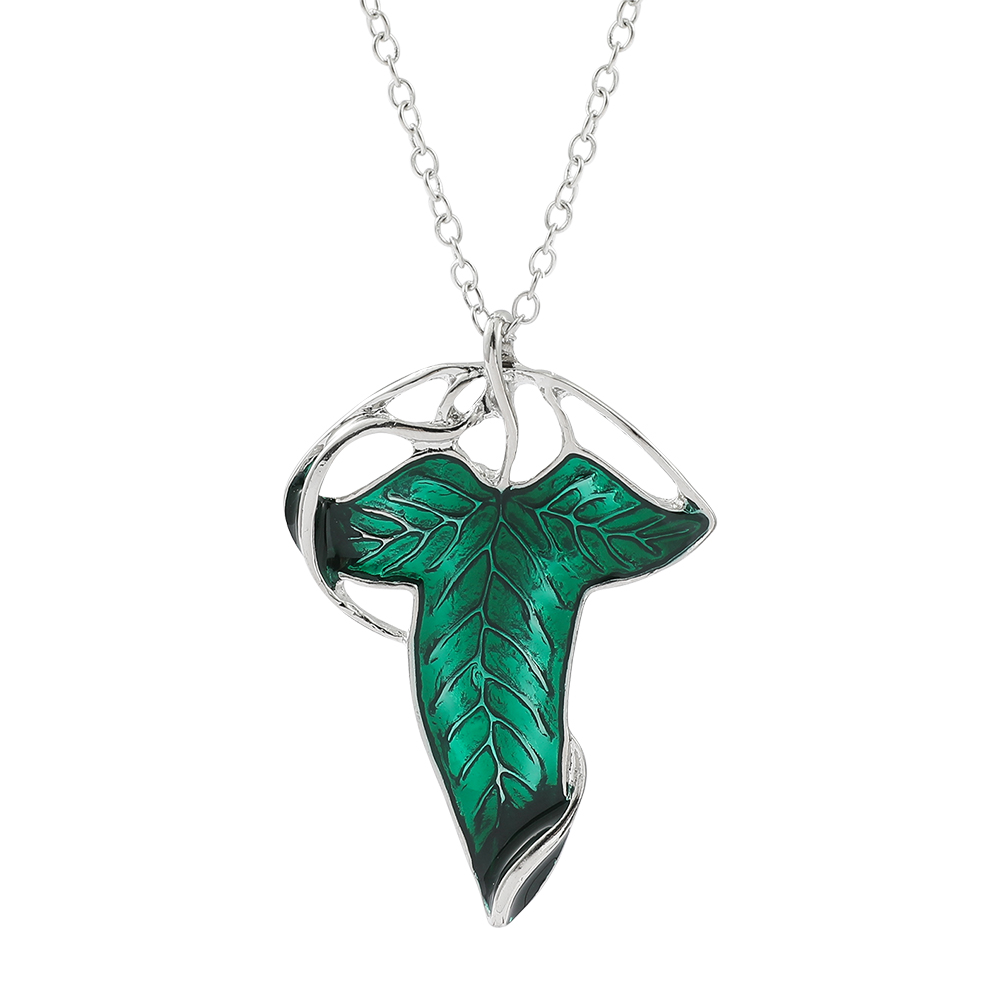 Vintage Green Leaf Pendant Nec - огляд і ціна Vintage Fashion Theme