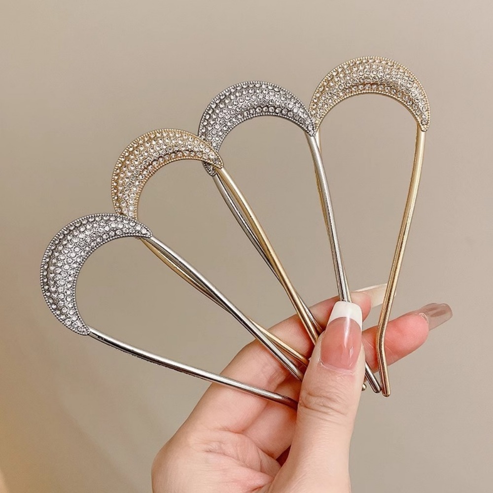 1/2pcs U-Shaped Crystal Hairpi - огляд і ціна Vintage Fashion Shop