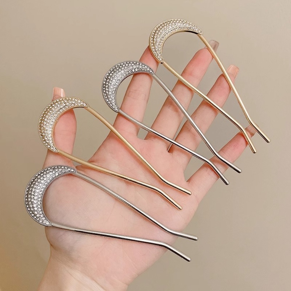 1/2pcs U-Shaped Crystal Hairpi - огляд і ціна Vintage Fashion Shop