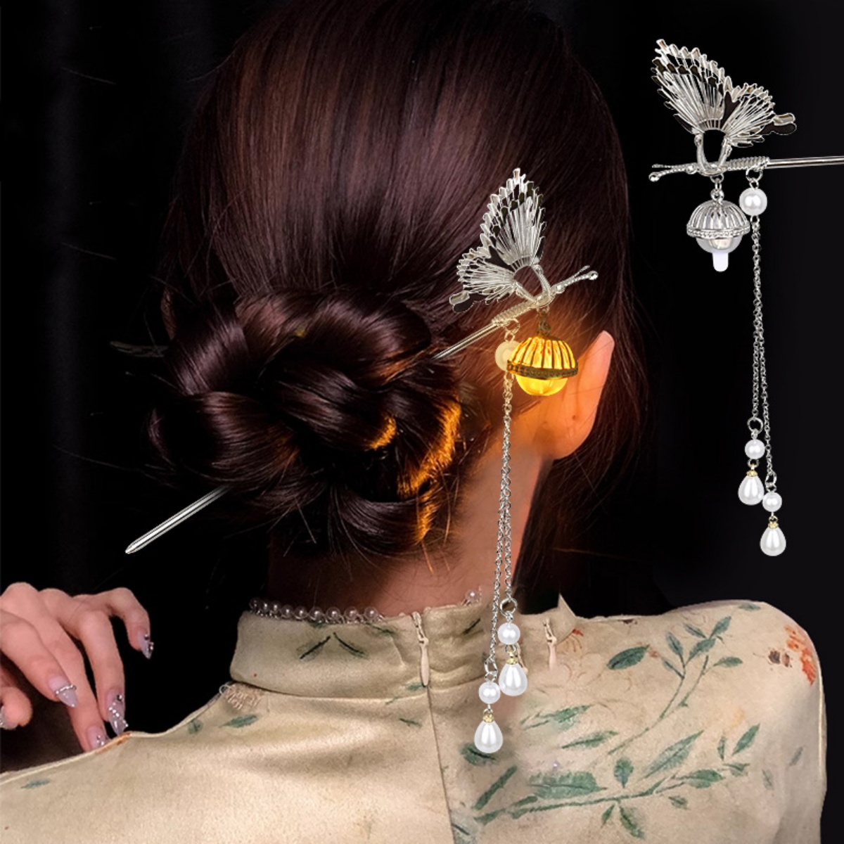 Luminous Flower Hairpin For Wo - огляд і ціна Vintage Fashion Shop