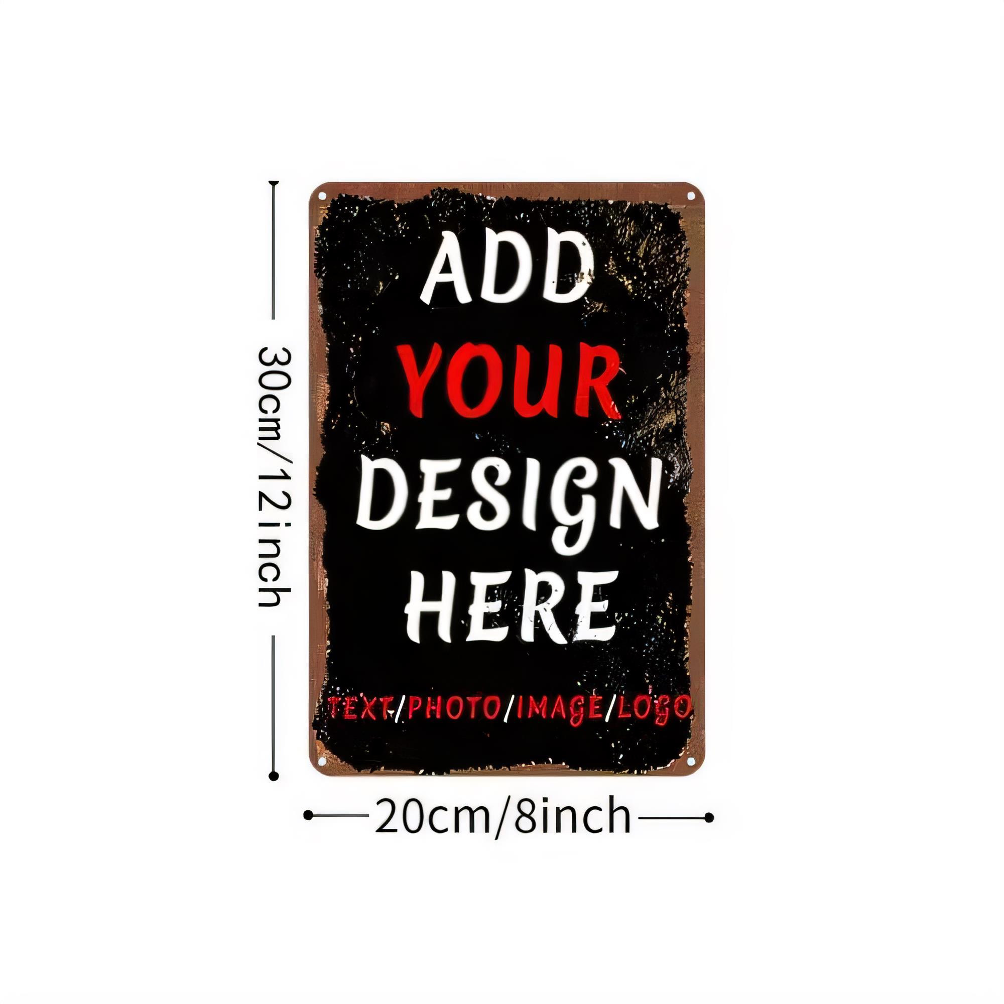 Tin Sign Add Your Design Here  - огляд і ціна Vintage Fashion Posters