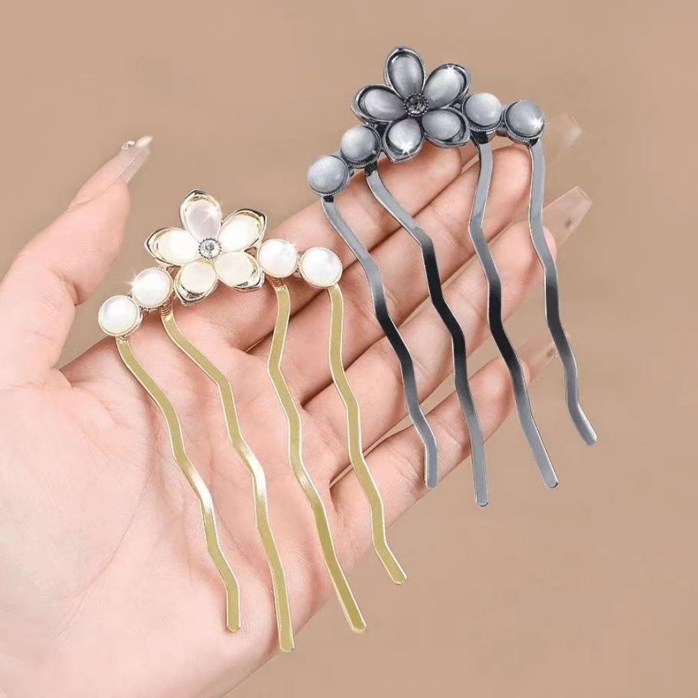 1/3pcs Elegant Floral MetalPea - огляд і ціна Vintage Fashion Shop