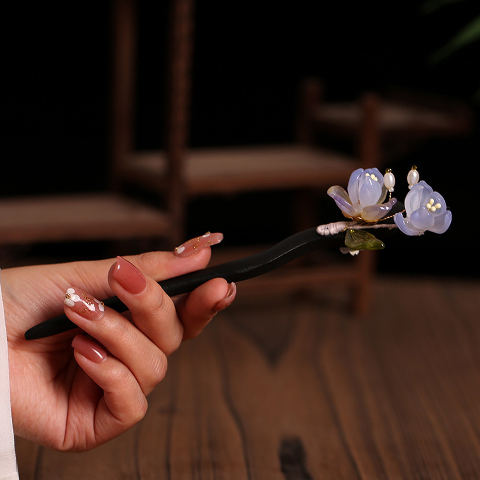 Vintage Wooden Flower Hairpin  - огляд і ціна Vintage Fashion Shop