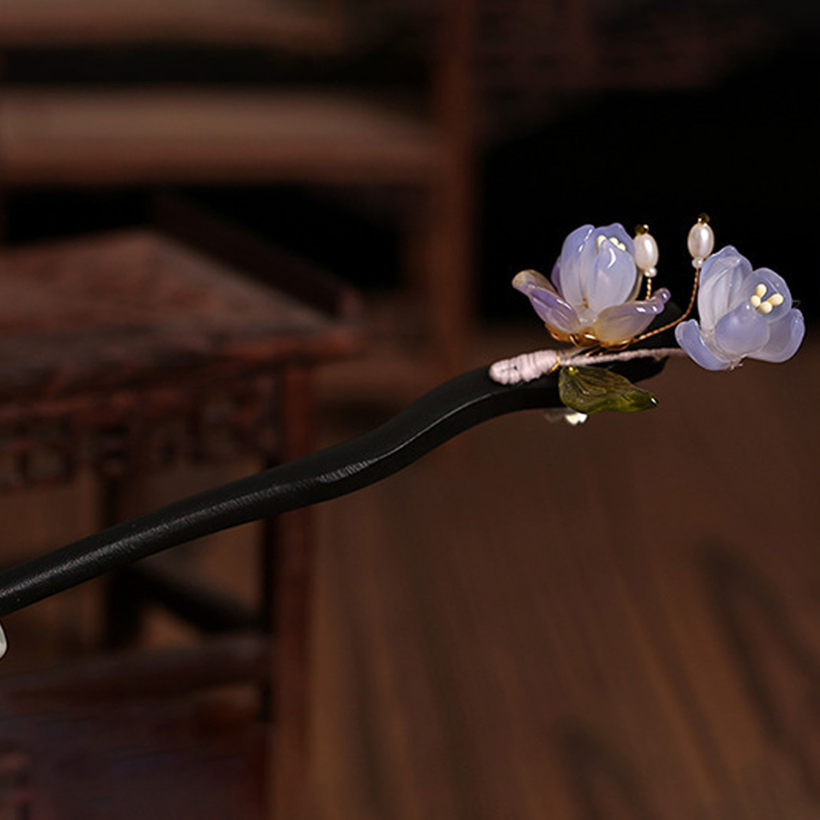 Vintage Wooden Flower Hairpin  - огляд і ціна Vintage Fashion Shop